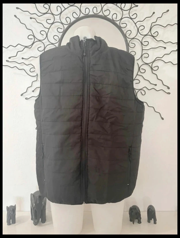 Gilet sans manches noir matelassé NPO Casual bodywarmer zippé homme L
